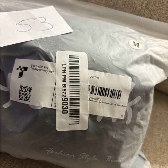 New Sporlike High waisted Rumba Swimsuit Bikini Sz M - Picture 7 of 7